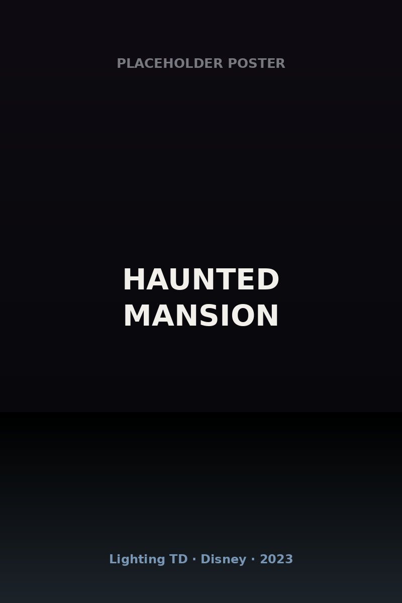 Haunted Mansion — poster